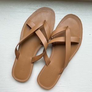 Never worn Madewell the Boardwalk Thong Sandal - LIKE NEW